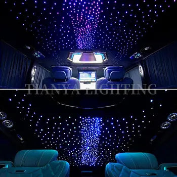 16W Starry Sky Car Roof Headliner Kit Fiber Optic LED Starlight Lamp