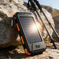 10000mAh Solar Power Bank Waterproof Fast Charging Portable Battery Pack